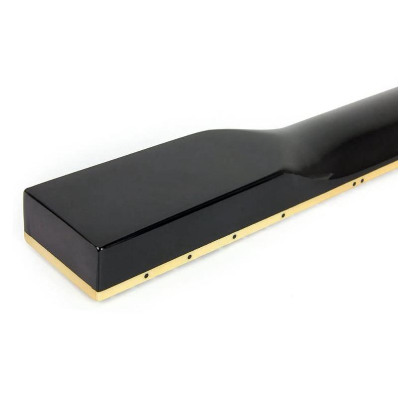 Гитарный гриф с 22 ладами, клен, деревянный палисандр, однотонная черная отделка, ручка для электрогитары