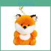 Fox Animal Cute Plush Doll Keychain With Polyester Filling Kids Backpack Pendant