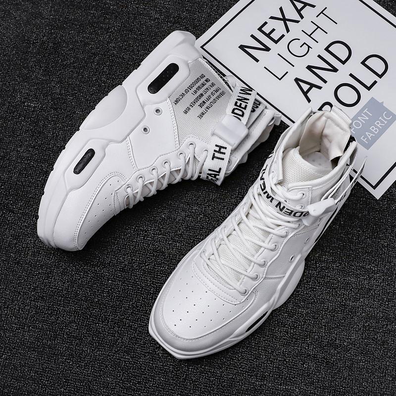 Men's Shoes New Summer Trend Youth Explosion Large Size Couple Mandarin Duck Casual Height Increase Versatile High Top Sports Shoes