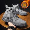 Size 48 Mens Shoes Men's Width Camo Combat Desert Boots High Top Canvas Boots Breathable Comfortable Non-Slip Sole Ankle Boots