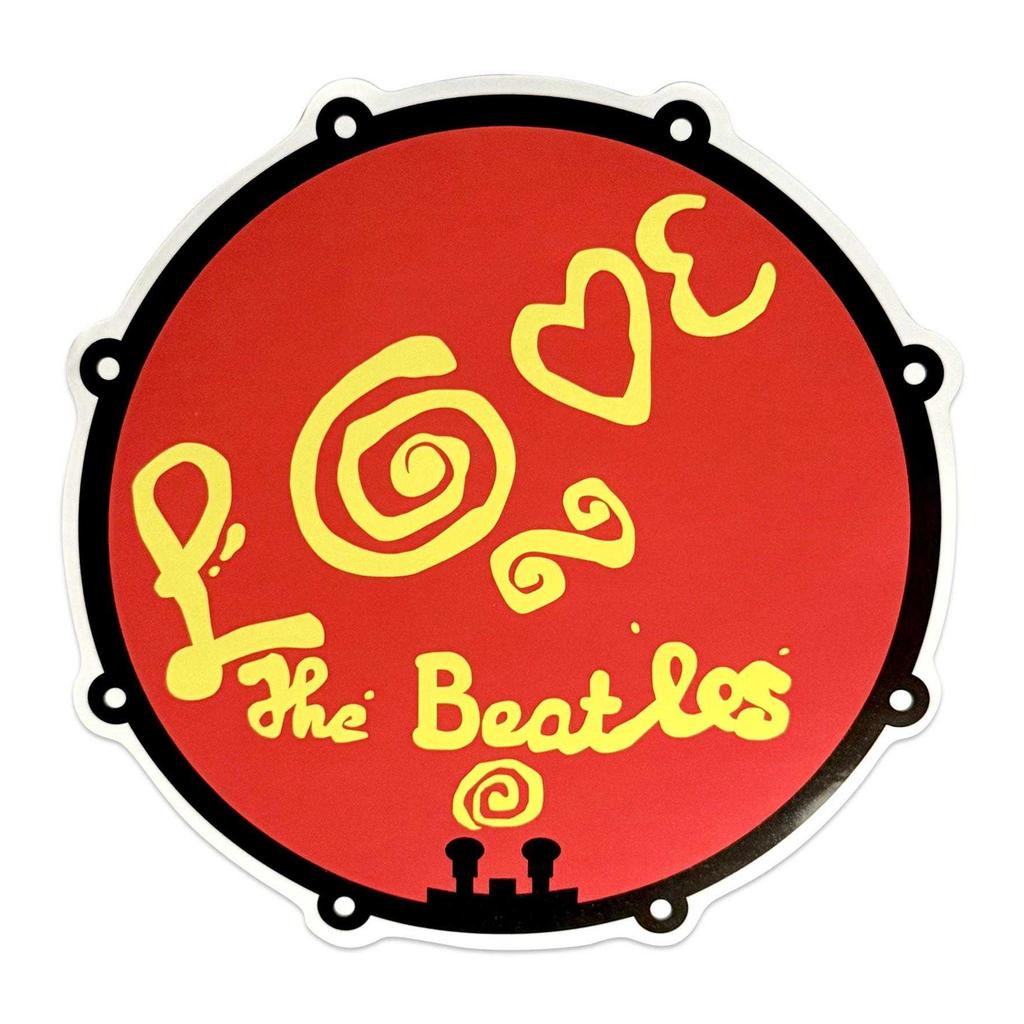 The Beatles Love Drum Sticker