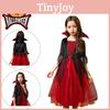 Kids Halloween Wicked Vampire Cosplay Costume Red Tulle Skirt Fancy Dress Party