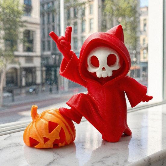 Украшение на Хэллоуин, Фигурка привидения и тыквы с матовой текстурой, 3D-печатное украшение на Хэллоуин для рабочего стола, спальни, автомобиля