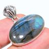 Натуральный лабрадорит, драгоценный камень, стерлинговое серебро 925 пробы, подарочная подвеска 1,26 дюйма m9R10