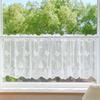 White Lace Mesh Short Curtain Decorative Curtains
