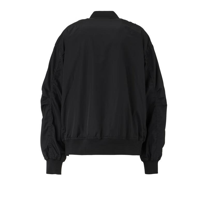 ONITSUKA TIGER Теплая модная однотонная куртка с воротником-стойкой и застежкой-молнией, с длинным рукавом, унисекс, черная 2183B316-001