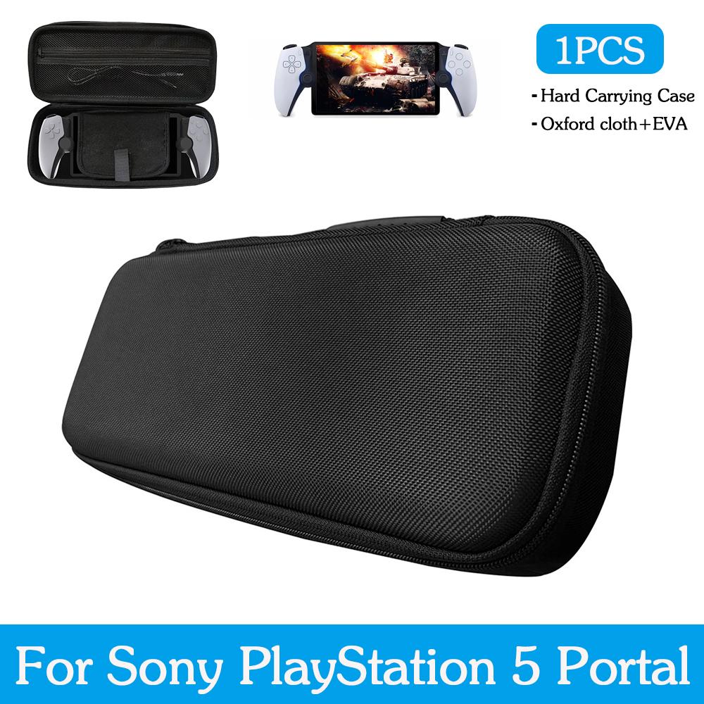 Hard EVA Carrying Case Storage Bag Shockproof Protective Travel Box with Mesh Pocket For PS5 PlayStation Portal Remote Player
