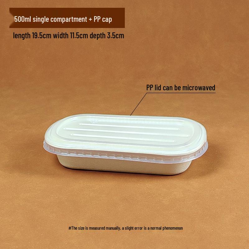 Eco-friendly Three-Compartment Disposable Bento Box – Microwaveable Paper Lunch Container for Salads and Light Meals