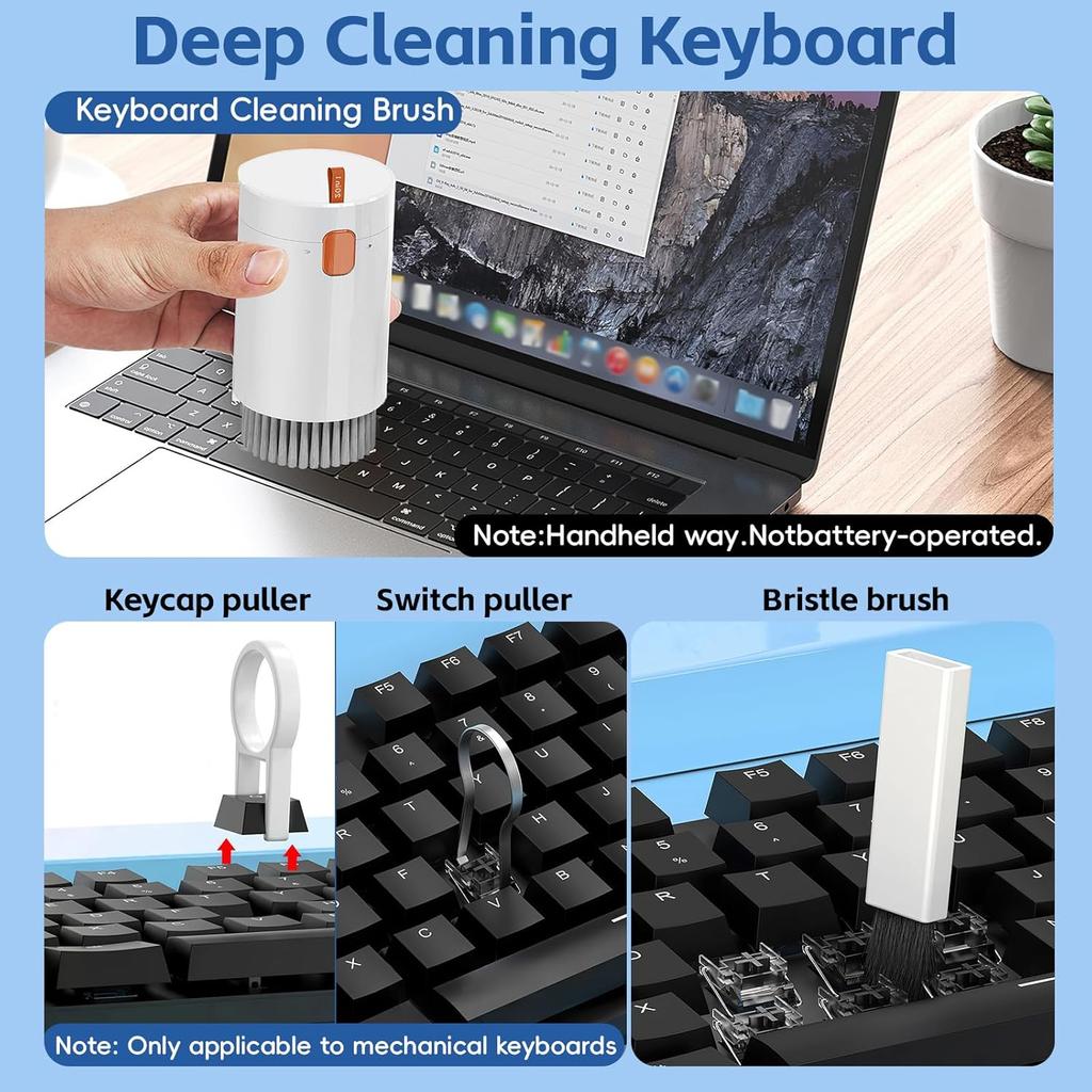 Cleaning Kit Multifunctional 20 in 1 for Electronic Devices,Keyboard Cleaning Brush, Headphones Cleaner Kit for Laptop,Multi-Tool for Cleaning Earbud