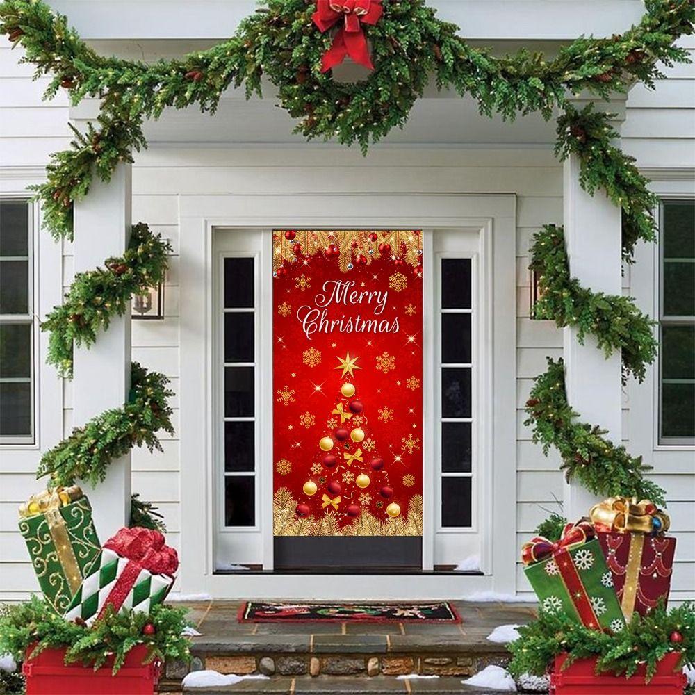 DIY Accessories Christmas Door Cover Multi Scene Window Sign Banners New Xmas Ornament  Christmas