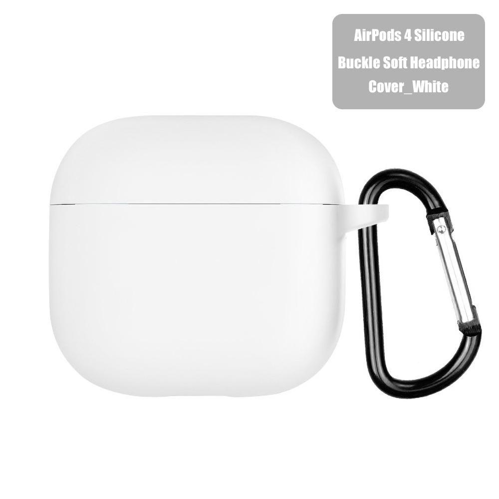 Для Airpods 4 защитный чехол силиконовый беспроводные наушники матовый Macaron сплошной цвет TPU окрашенный защитный чехол Air Pods 4