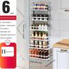Magnetic Storage Rack Wall Mounted Storage Pantry Shelve High-capacity Spice Rack Save Space Kitchen Floating Shelves for Wall