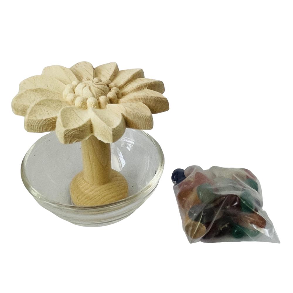 DIY Flower Shape Aromatherapy Diffuser Refillable Essential Oils Containers  Room