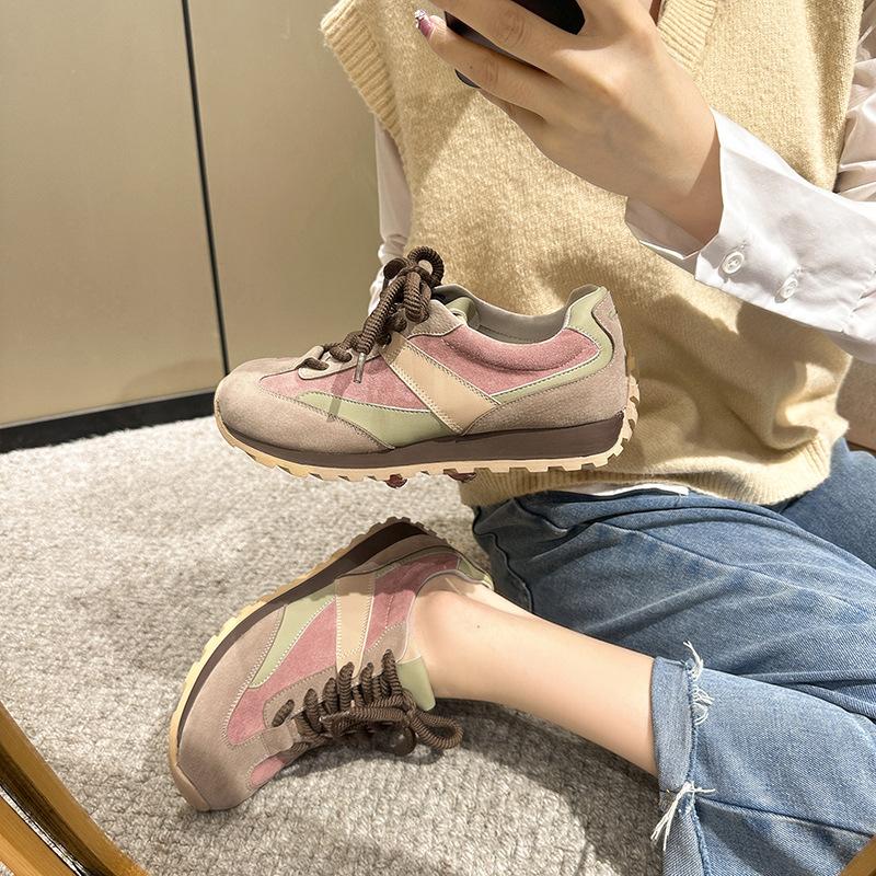 Виноградная мать та же обувь, немецкие тренировочные туфли, кожаные ретро кроссовки Форрест Гамп, женская повседневная обувь, дышащая спортивная обувь, большой размер 41-43