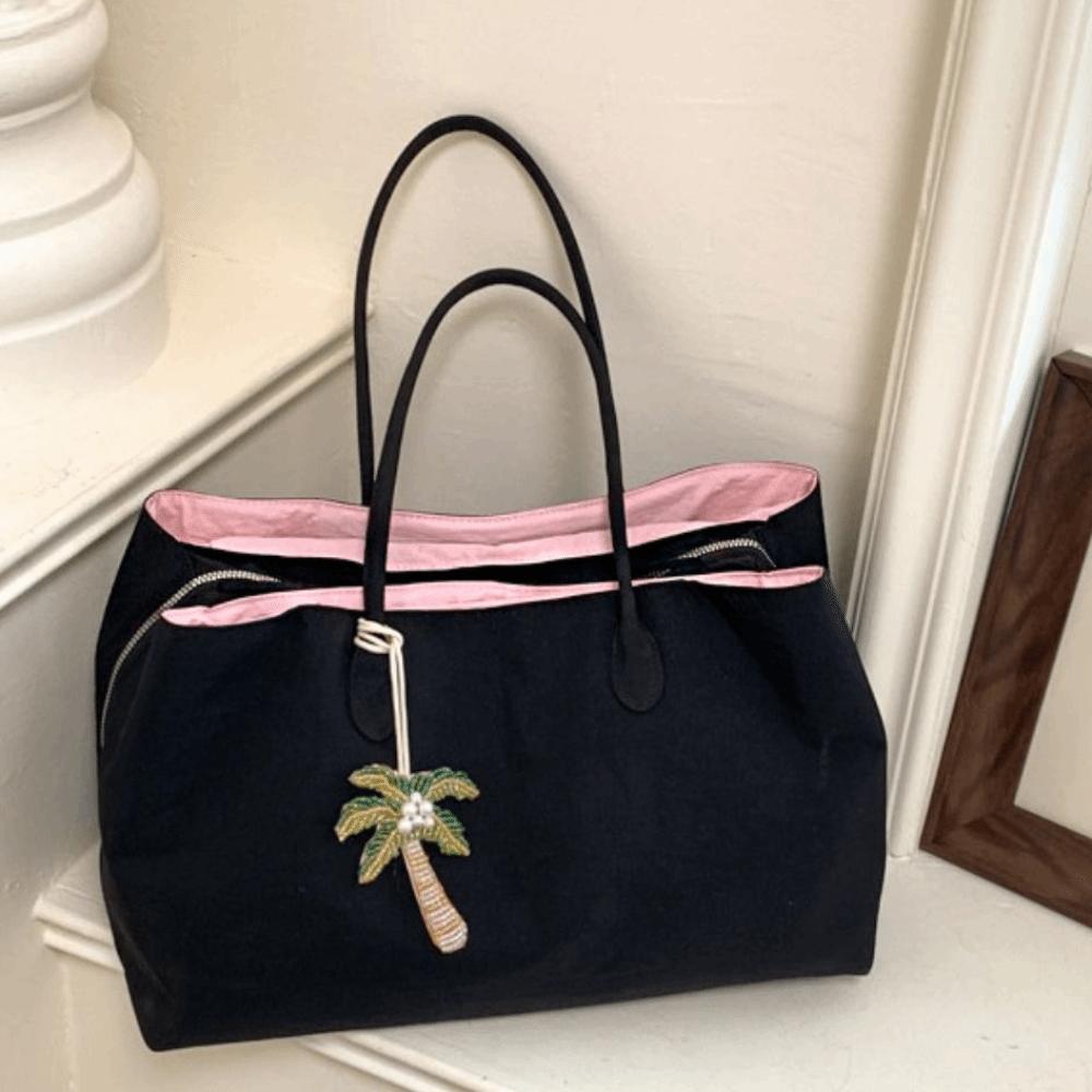 Multi-layer Nylon Tote Bag Waterproof Computer Bag Fashion Multiple Compartments Handbag Shopping