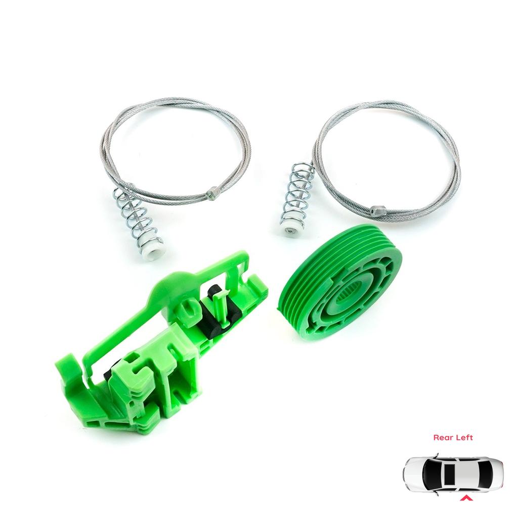 BWR980 Electric Power Window Lifter Regulator Repair Kit Rear Left Door for BMW 1 E87 2003-2012 5-Door Hatchback 51357138467