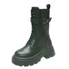 Lace-up Ankle Boots for Women Boots Round Toe Platform Boots for Women Boots Thick Heels Women Short Boots Autumn568