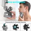 7 головок Беспроводная электрическая бритва для мужчин 6 в 1 Freedom Grooming Head Shaver с триммером для волос в носу, бакенбардами, водонепроницаемые бритвы для влажной и сухой уборки, USB-набор