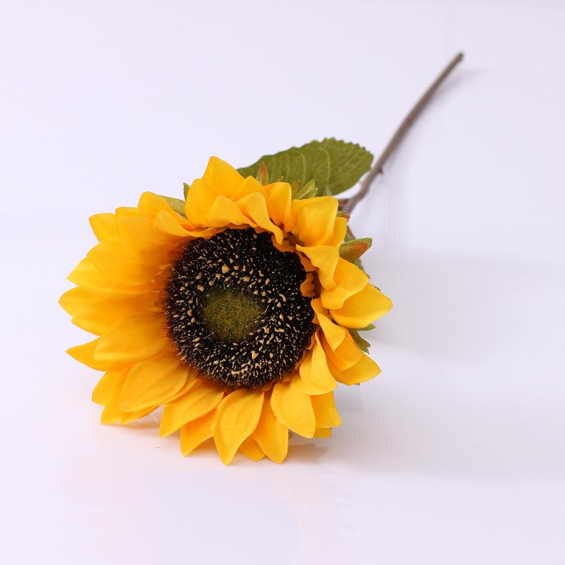 Sunflower simulation bouquet autumn color retro wedding bride fake flower wedding shooting prop flower