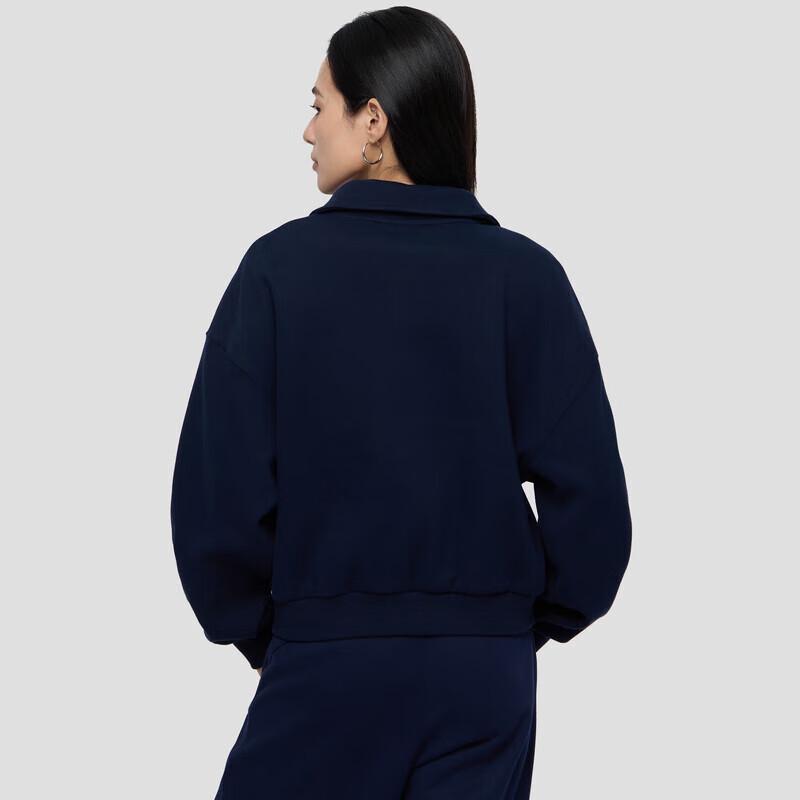 Женский свитшот GAP с рукавами «летучая мышь», на молнии до середины, со стойкой и вышитым логотипом из веревки