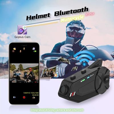 Мотоциклетный шлем, Bluetooth, универсальный HD-тахограф, 6 человек, 1000 метров, домофон