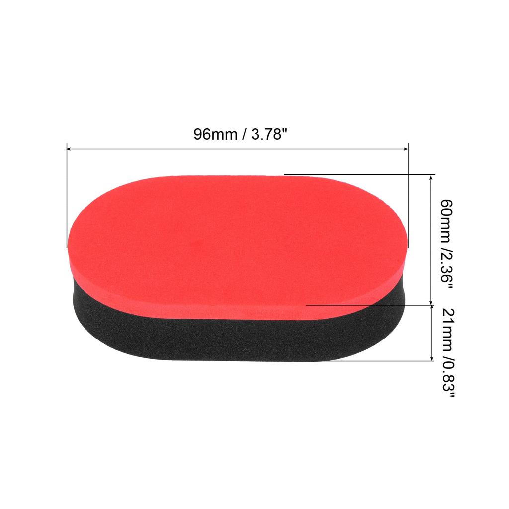 PATIKIL Table Tennis Rubber Ping Pong Cleaning Paddle Racket Black Cleaner, 2-Piece Sponge, Cleaner, Care, Soft, Red,