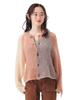 Beams Boy Women's Large Size Knit Mohair Crazy Cardigan, Ivory Free