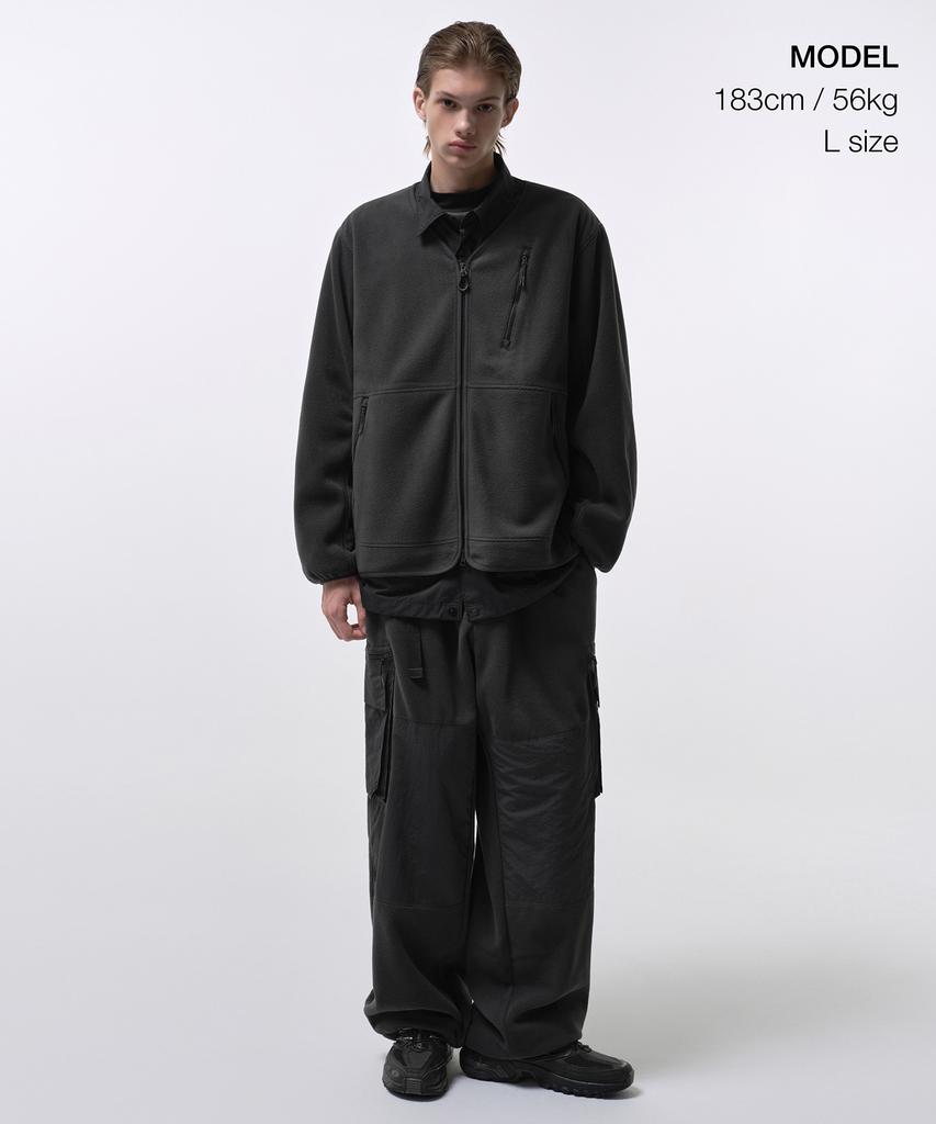 Musinsa Standard [City Leisure] Polar Fleece V-Neck Jacket [Grey]