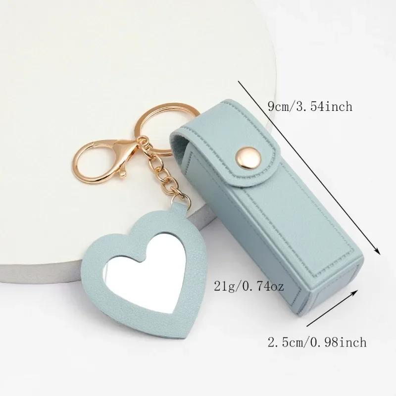 Портативная сумочка для помады с маленьким зеркалом, брелок-подвеска, украшения, мини-сумка для хранения помады, подвесные украшения для багажа