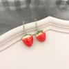 Бижутерия для девочек Яркая Клубника Подвески Женские Модные Аксессуары Серьги-пусеты Украшения Серьги-капли