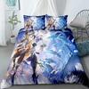 2025 Genshin Impact Duvet Cover Set Without Sheet King Queen Double Full Twin Single Size Bed Linen Set