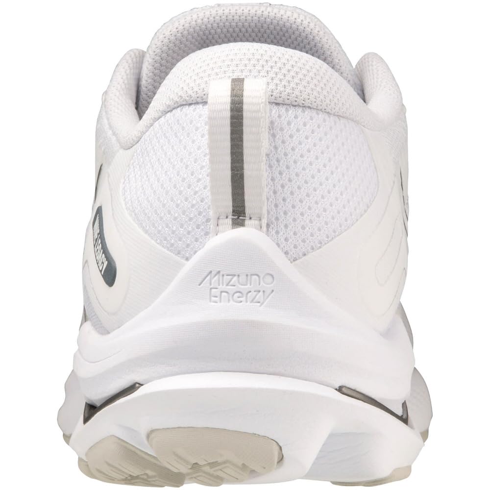 Mizuno Wave Legacy Running Shoes for Wave Rider 4E Jogging, Marathon, Sports, Training, Lightweight, Sole, Men's, White/Dark Gray/White, 25.5 Cm,
