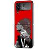 Anime Jujutsu Kaisen Case For Samsung Galaxy Z Flip 4 Zflip3 Z Flip 3 5g Zflip Zflip4 Zflip Flip3 Black Cover Bumper