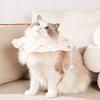 Adjustable Pet Cone Collar Soft Waterproof Recovery Collar for Cats Kittens After Surgery Anti-Bite Elizabethan Neck Cone for Grooming Bathing