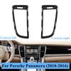 Интерьер автомобиля Передняя консоль Задний кондиционер AC Вентиляционная решетка Внешняя рамка Панель Отделка для Porsche Panamera 2010-2016