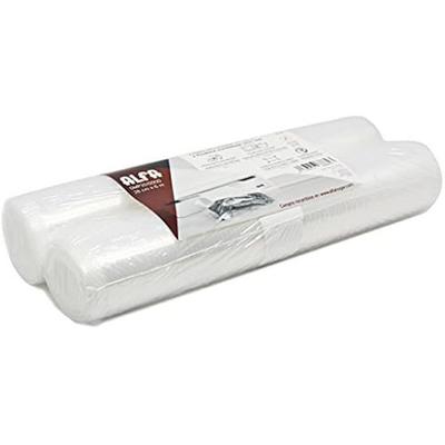 Вакуумные пакеты - ALFA - 28 см x 6 м - Комплект из 2 шт. - Усиленный материал - Подходят для микроволновой печи и морозильной камеры