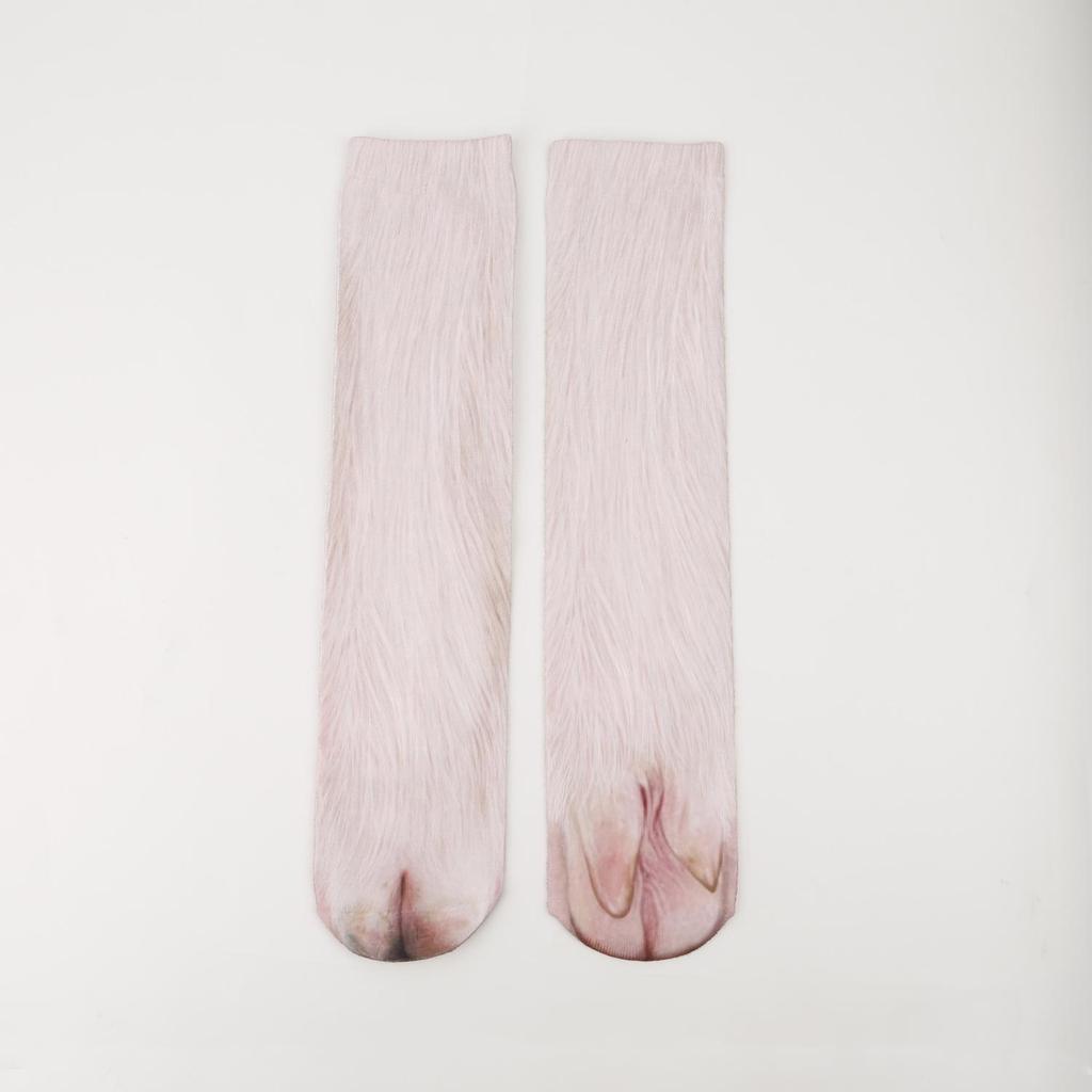 Носки до середины икры с когтями животных - Смешные носки с принтом для взрослых и детей