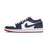 Air Jordan 1 Midnight Blue Кожаная Поддержка Низкие Винтажные Баскетбольные Кроссовки Унисекс 553558-166(Команда992-)