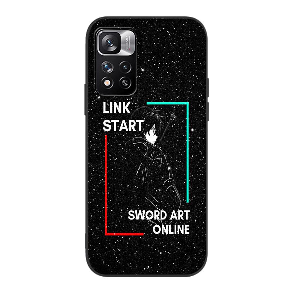 Чехол Sword Art Online 3 Alicization для Xiaomi Redmi Note 9S 9 8 10 11 Pro 9C 9A 7 8T 7A 8A 6A 6 10S, черный мягкий чехол для мобильного телефона