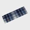 RECLOW MUNM CHECK CASHMERE 100% MUFFLER BLUE