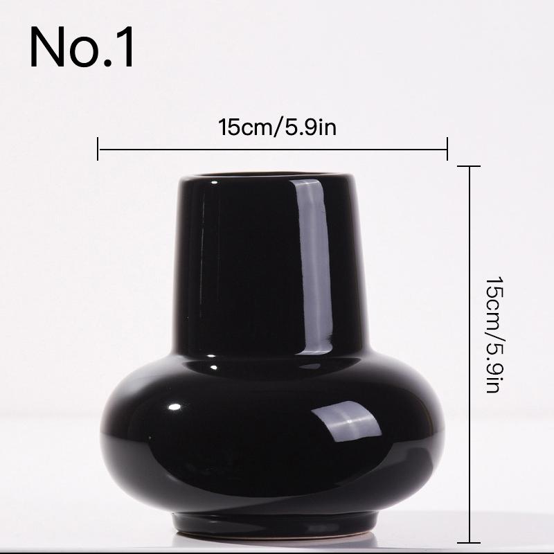 Простая керамическая ваза, гидропонная ваза, цветочная композиция, домашний декор, настольный орнамент, украшение сада