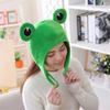 Green Headgear Winter Autumn Hats Female Beanie Caps Bunny Ears Big Frog Eyes Hat Plush Hat Rabbit
