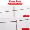Stainless Steel Side Hanging Blind Needles Elderly Needle-side Opening Hole Fast Throughing Sewing Automatic Thread DIY Tools