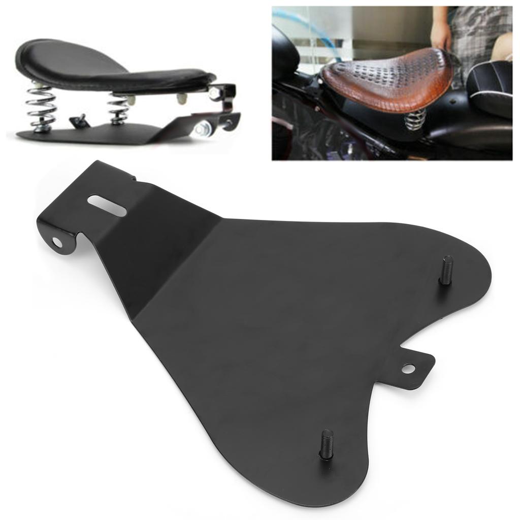 Motorcycle Seat Spring Base Plate Bracket Steel with Screws Washers Replacement for XL883 Bobber
