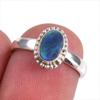 Подарочное кольцо из чистого серебра 925 пробы с натуральным австралийским опалом ручной работы S.5.5 Q7M52