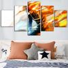 Canvas HD Printed 5 Pieces Anime My Hero Academia Shouto Todoroki Painting Wall Art Picture Modern Home Decoration Living Room
