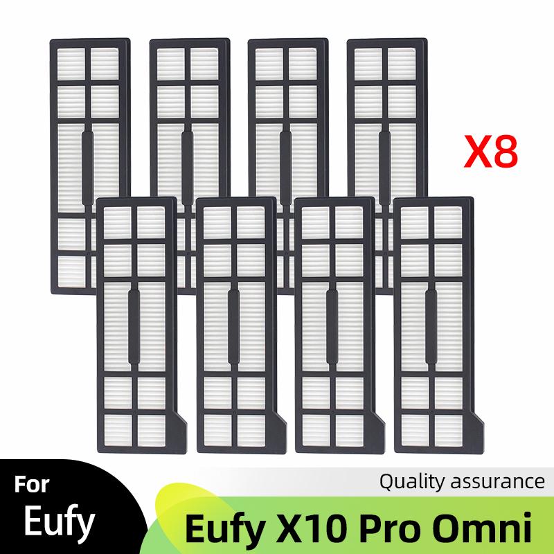 Подходит для робота-пылесоса Eufy X10 Pro Omni Основная боковая щетка Тряпка для мытья пола HEPA-фильтр Мешок для пыли Аксессуары Запасные части
