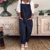 Women's Comfortable Casual Loose Wide Leg Jumpsuit Large Pocket Overalls