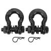 2 шт. 3 4-дюймовые D-образные скобы с 7/8-дюймовым пальцем и шайбой, прочность на разрыв 5952 фунта для буксировочного троса, лебедки, внедорожника