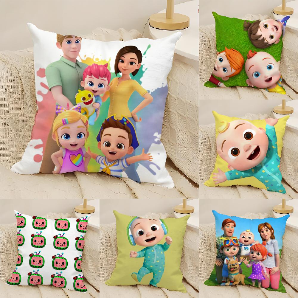 Cartoon C-Childrens Pillow Case Linen Cushion Covers For Decorative Sofa Home Pillows Case Car Chair Pillows Cases